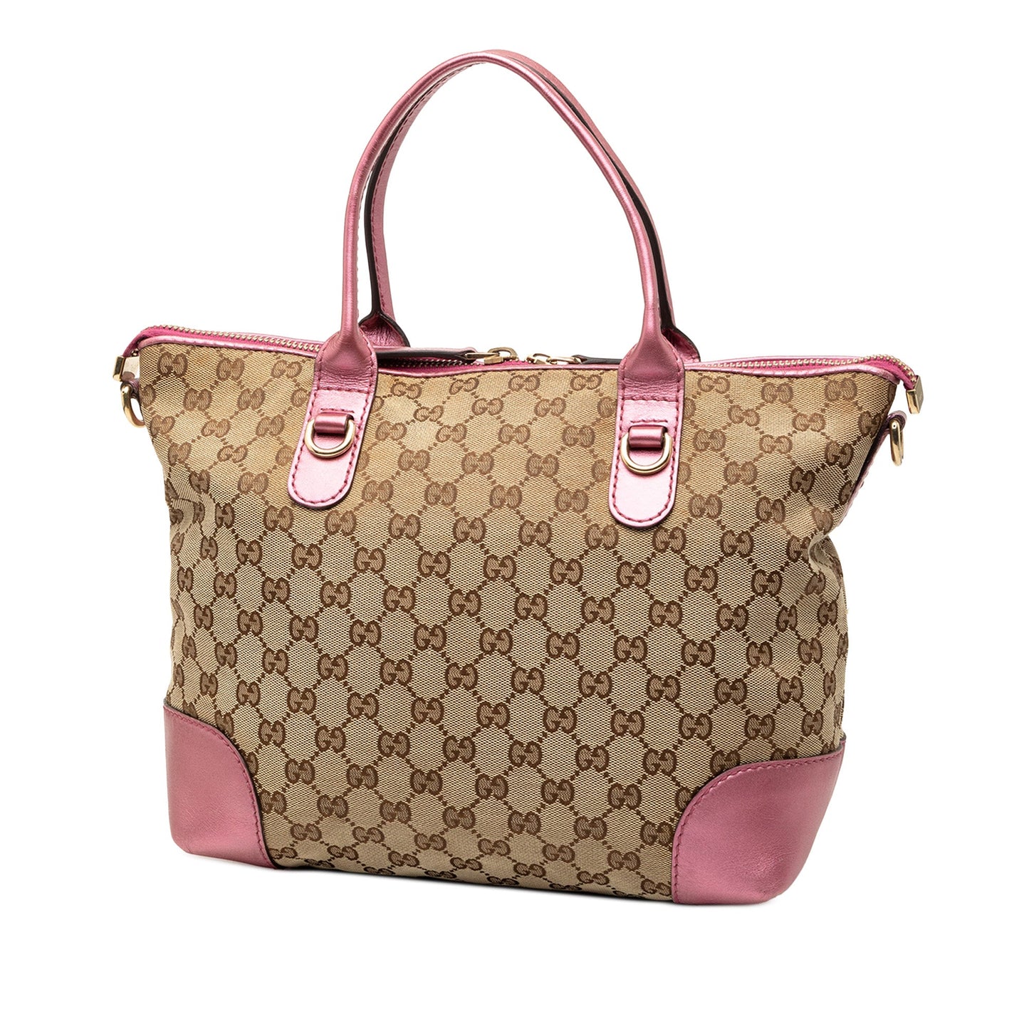 Gucci GG Canvas Heart Bit Satchel