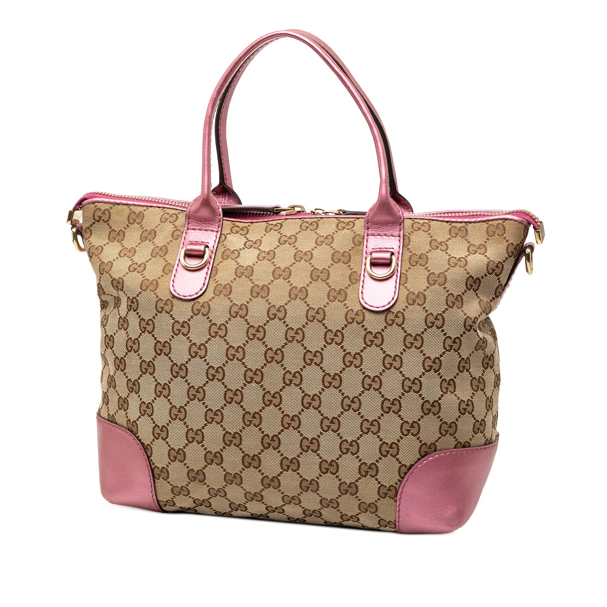 Gucci GG Canvas Heart Bit Satchel