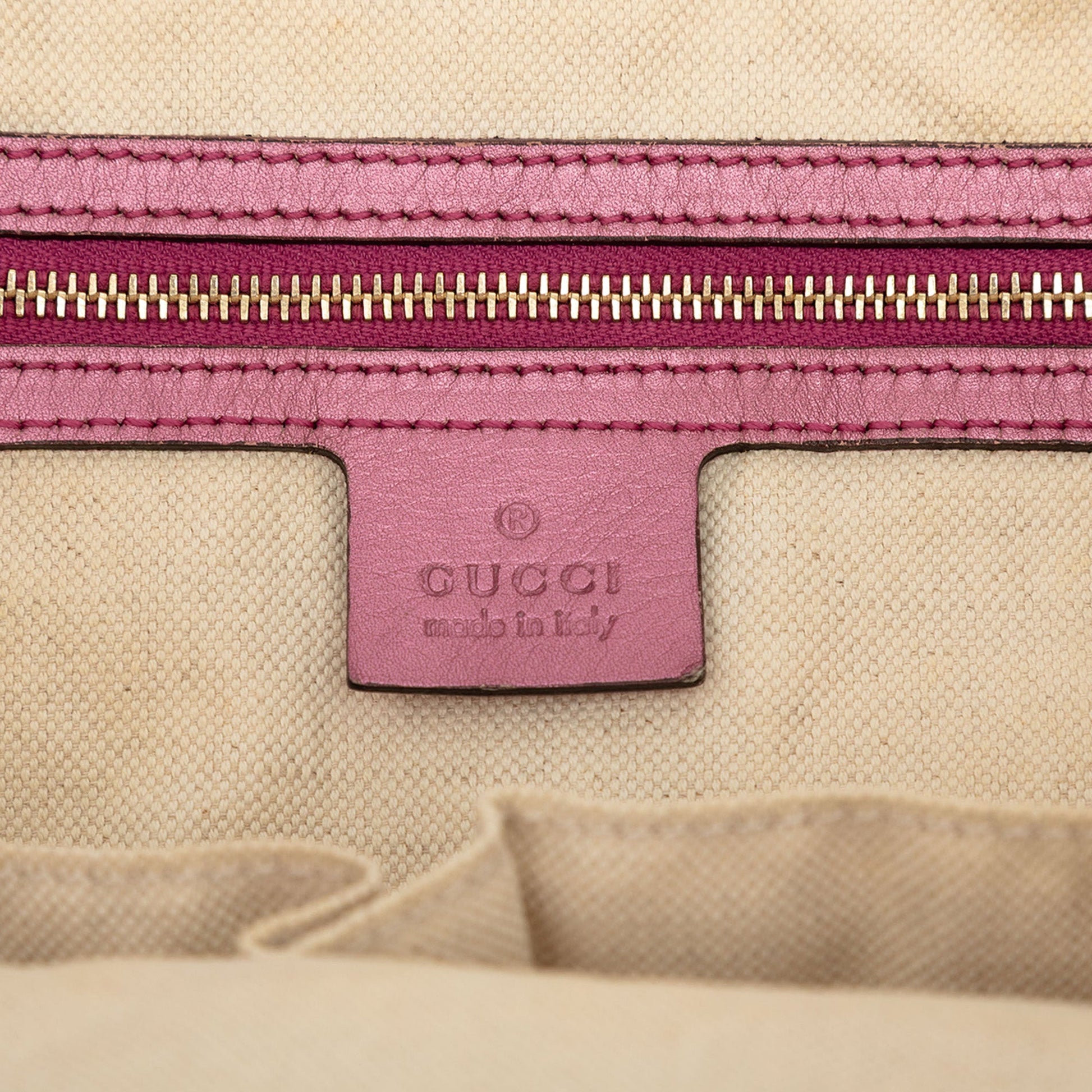 Gucci GG Canvas Heart Bit Satchel