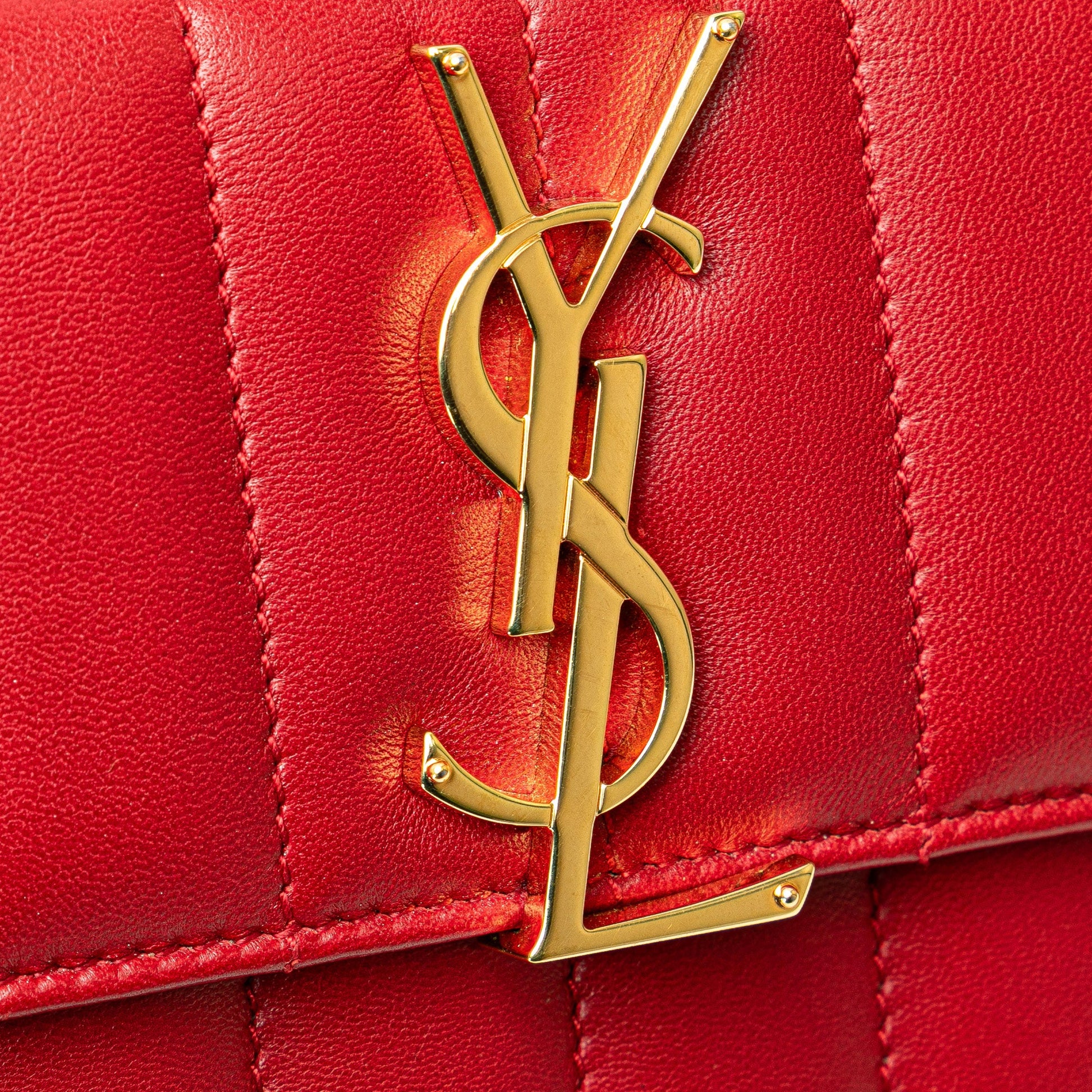 Saint Laurent Toy Lambskin Vicky Crossbody