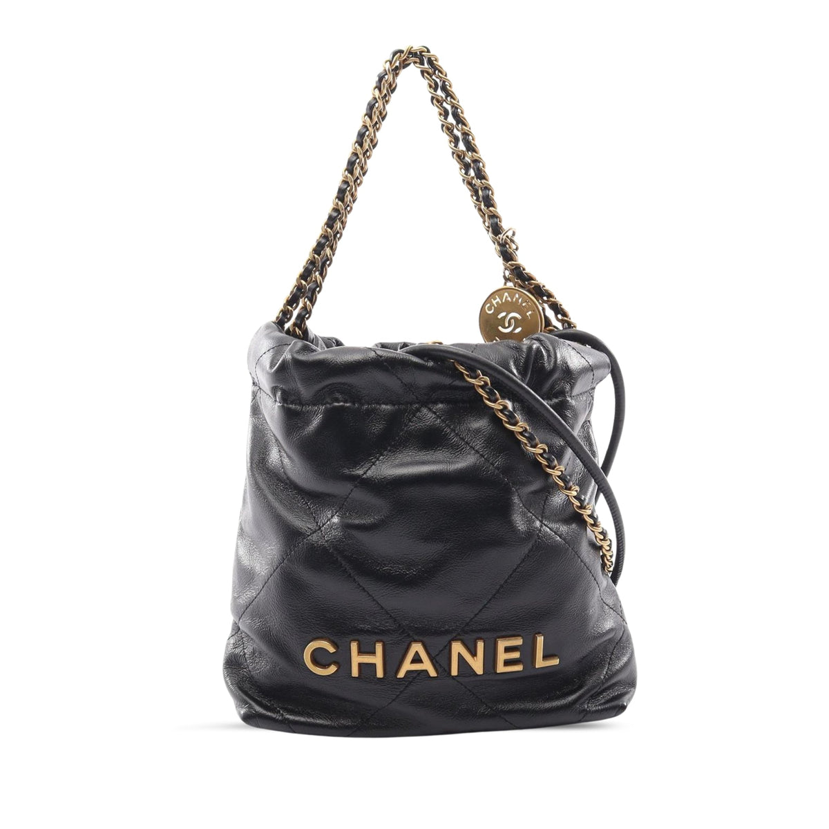 Chanel Mini Shiny Calfskin 22 Handbag