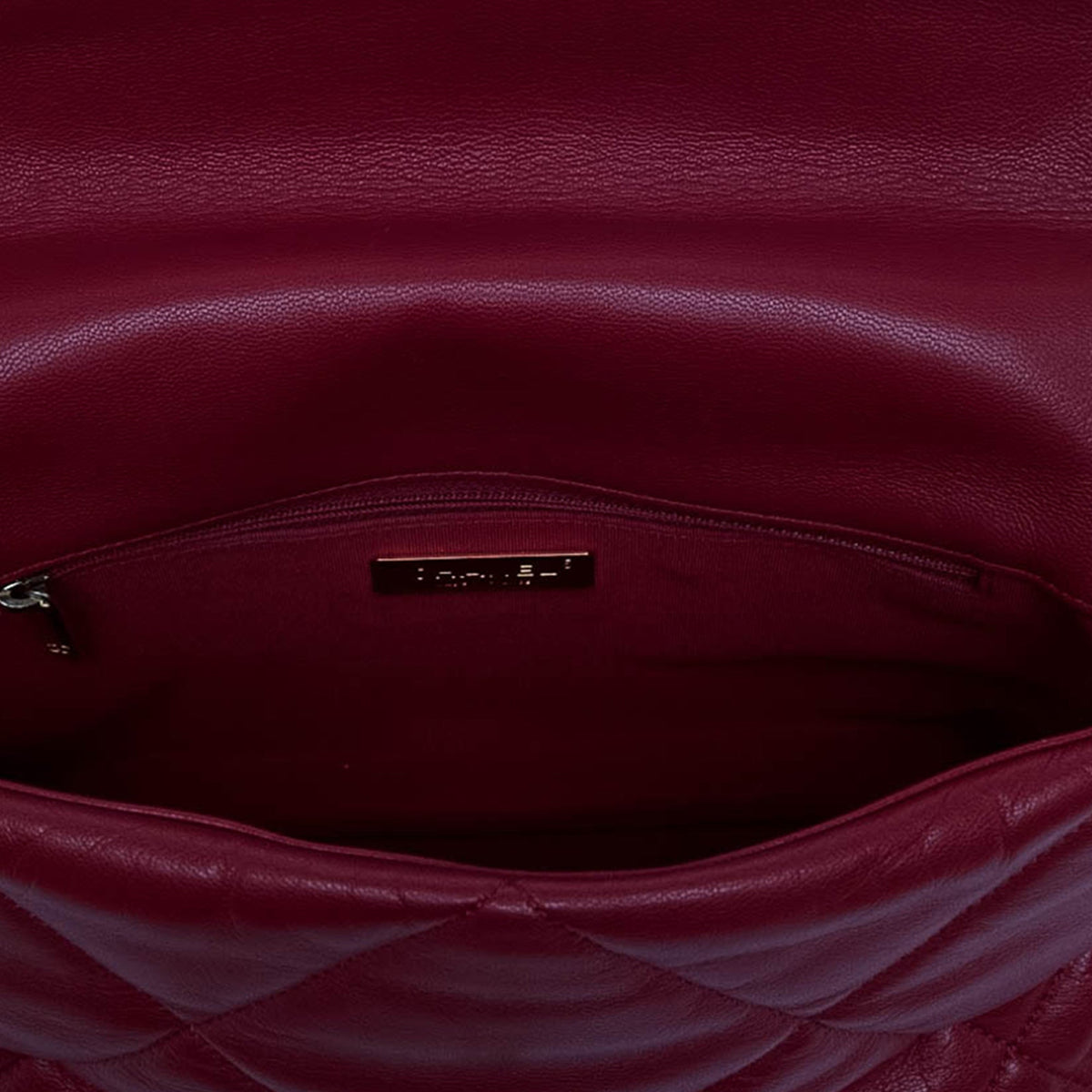 Chanel Large Lambskin 19 Flap — Red
