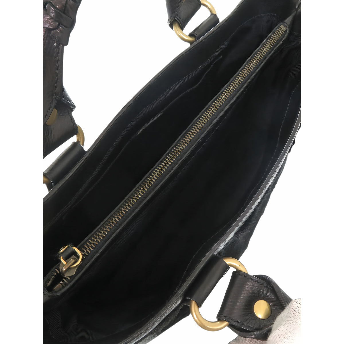Celine Pony Hair Boogie Handbag — Black