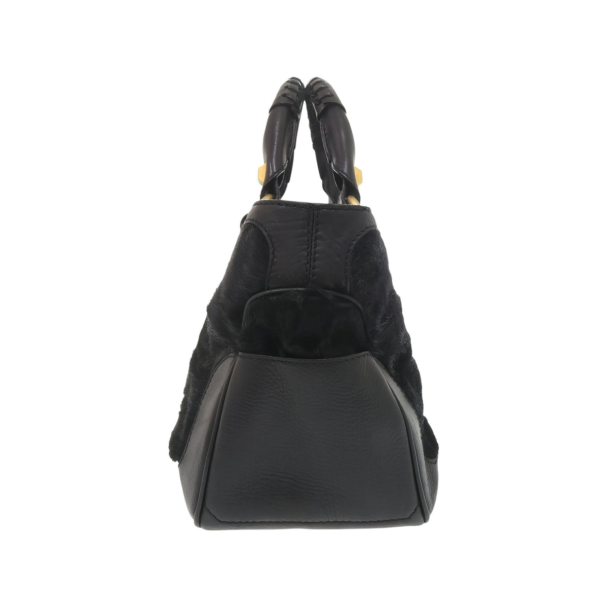 Celine Pony Hair Boogie Handbag — Black