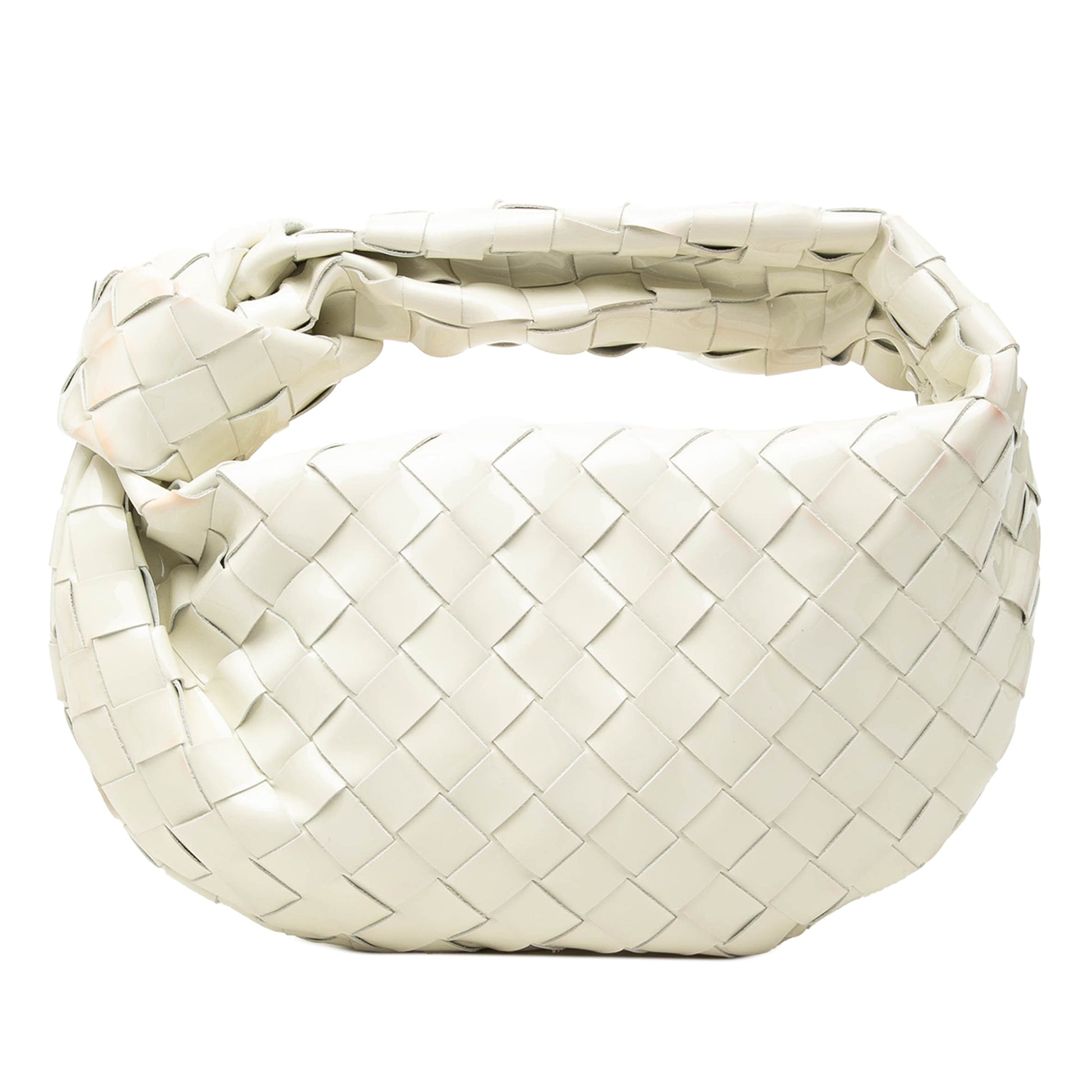 Bottega Veneta Mini Patent Intrecciato Jodie