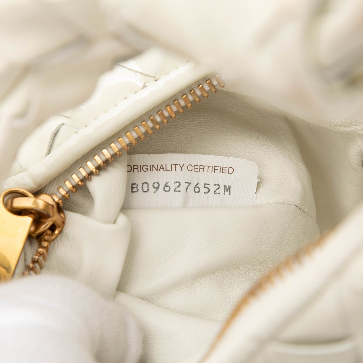 Bottega Veneta Mini Patent Intrecciato Jodie