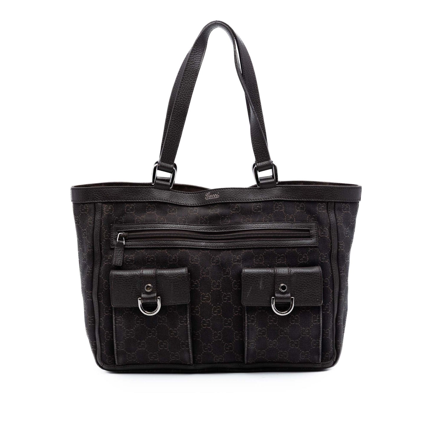 Gucci GG Canvas Abbey D Ring Pocket Tote
