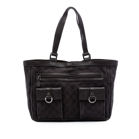 Gucci GG Canvas Abbey D Ring Pocket Tote