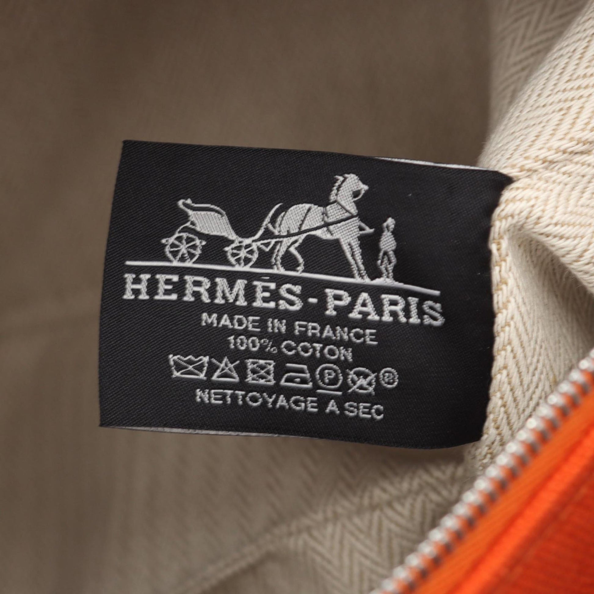 Hermès Large Toile Bride A Brac Case