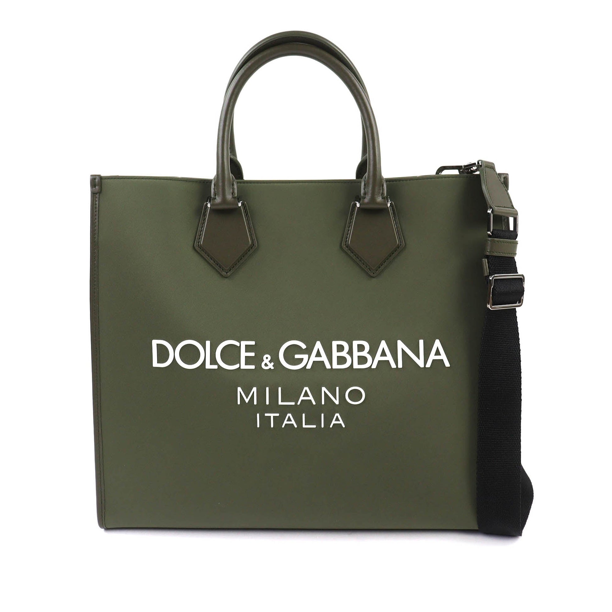 Dolce & Gabbana Large Nylon Logo Edge Shopper