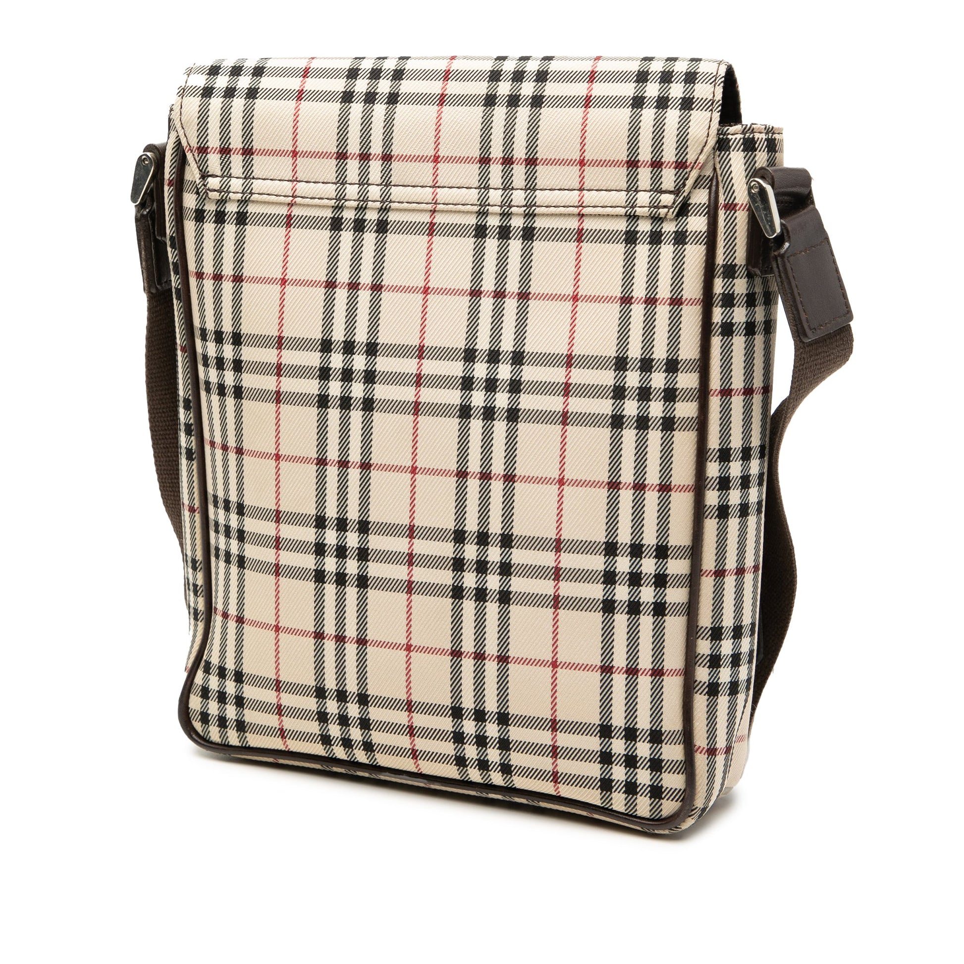 Burberry House Check Canvas Flap Crossbody