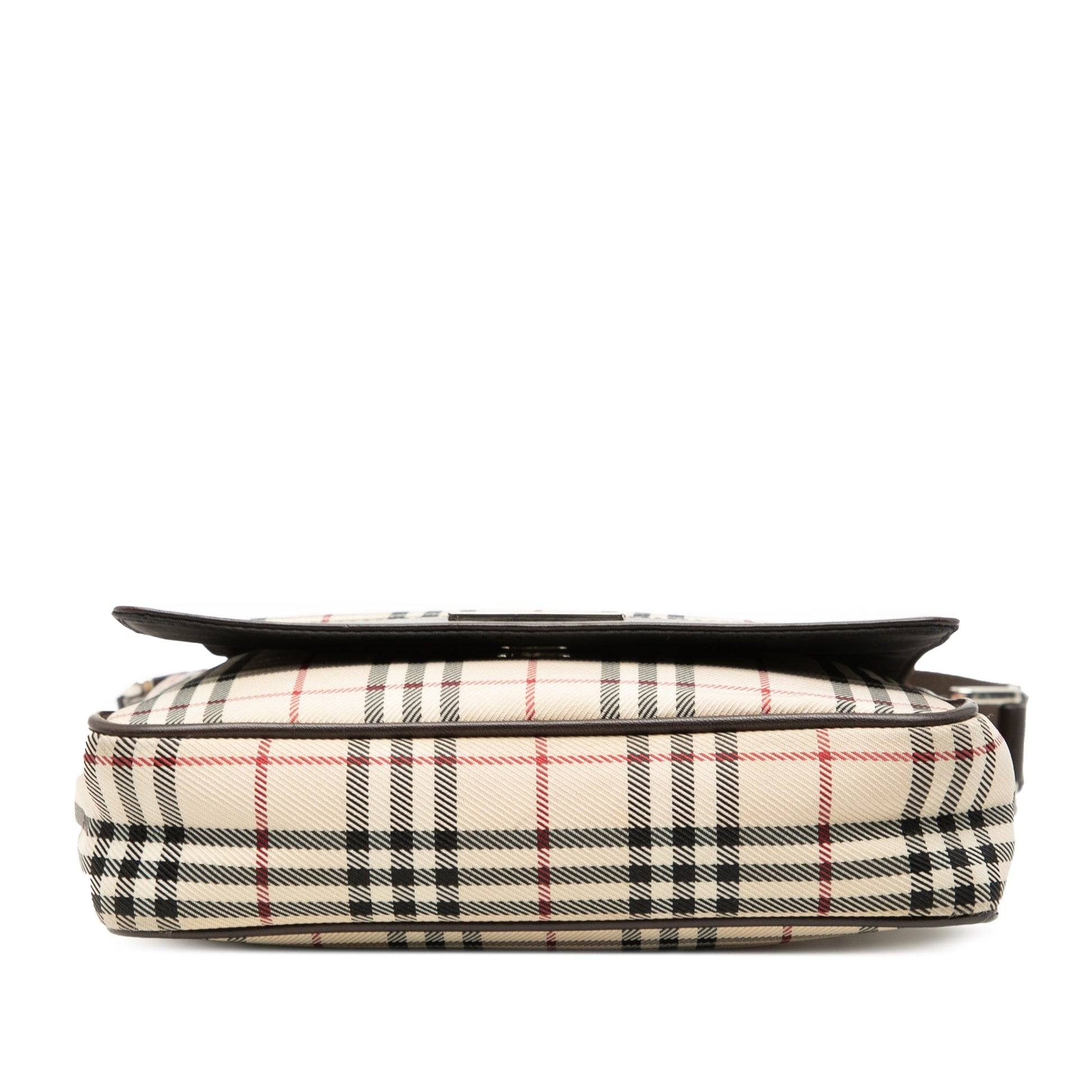 Burberry House Check Canvas Flap Crossbody