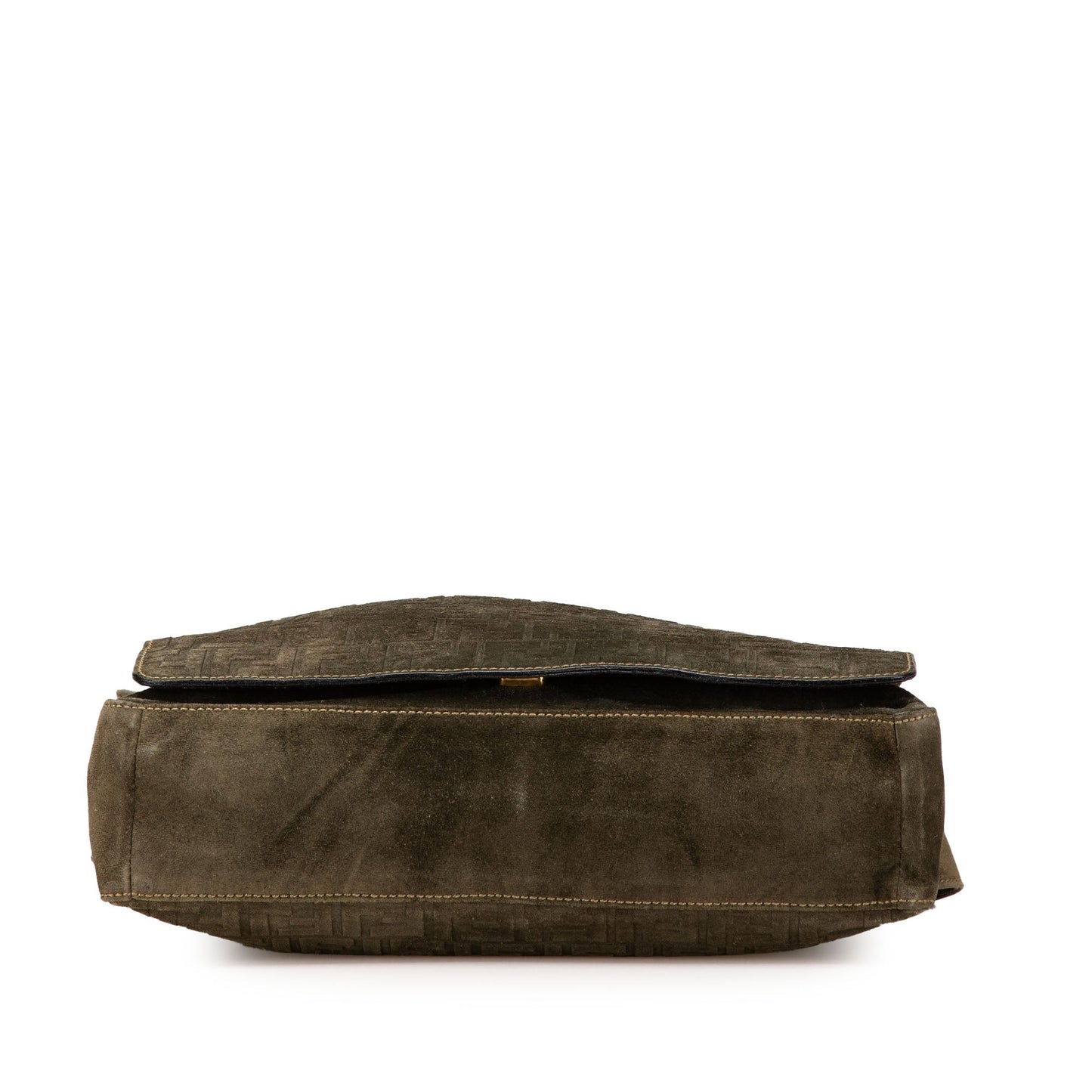 Fendi Zucca Suede Messenger Bag