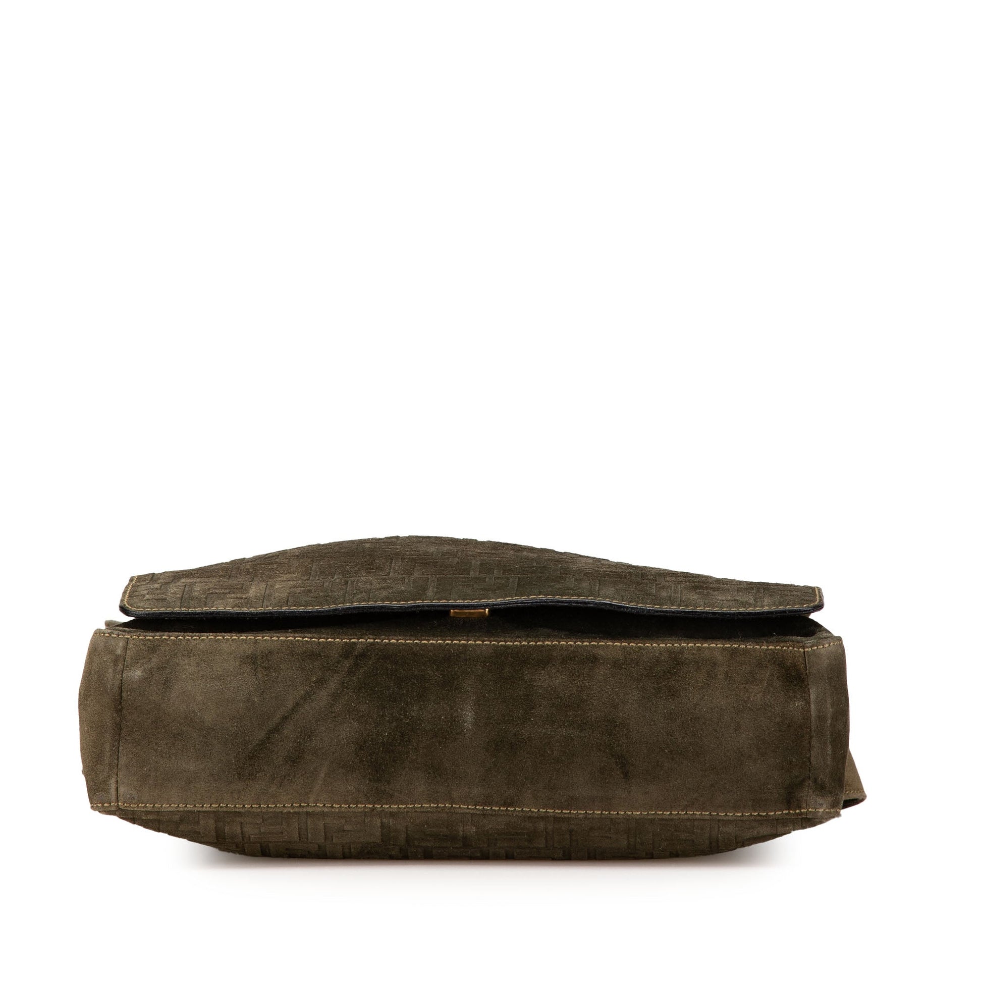 Fendi Zucca Suede Messenger Bag