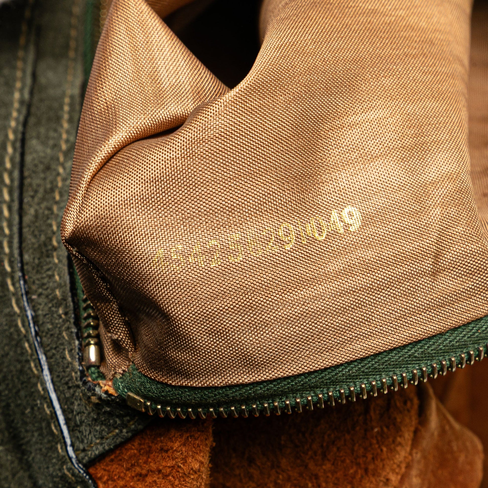 Fendi Zucca Suede Messenger Bag