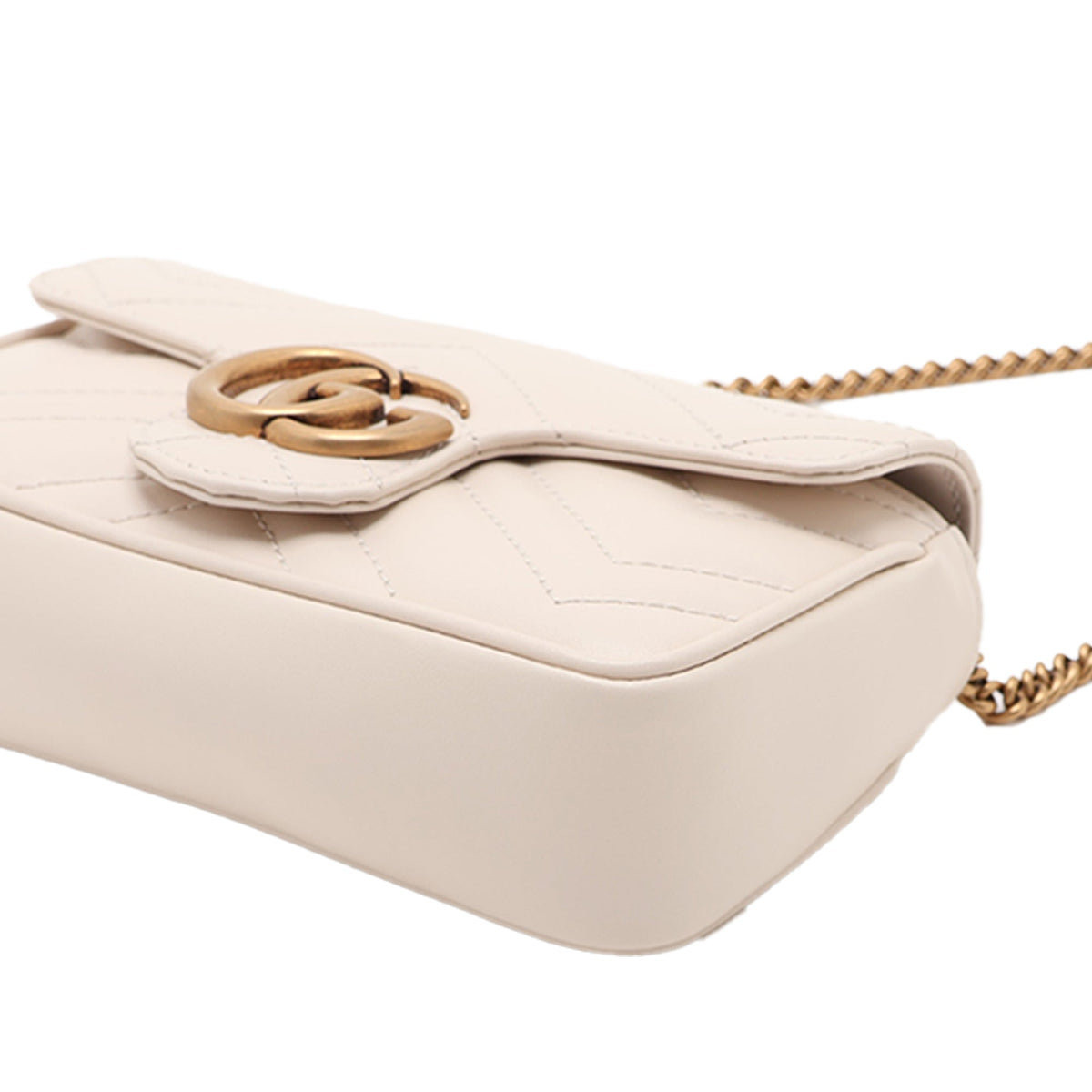 Gucci Mini GG Marmont Matelasse Calfskin Flap Crossbody