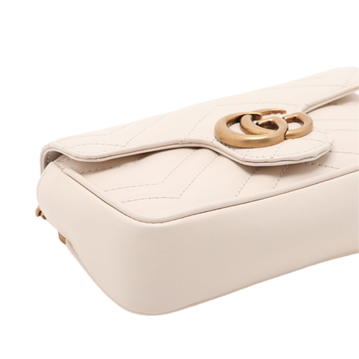 Gucci Mini GG Marmont Matelasse Calfskin Flap Crossbody