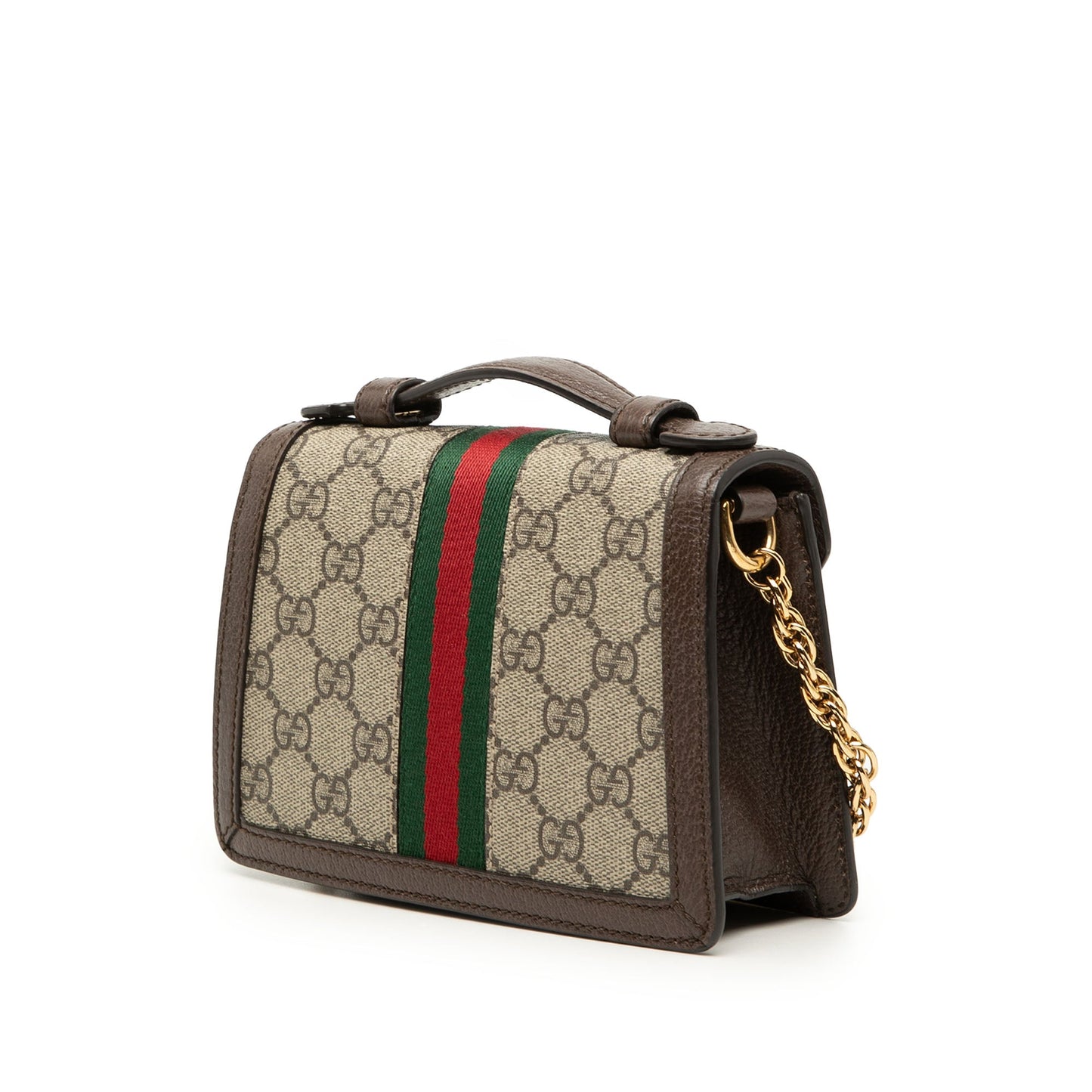 Gucci Small GG Supreme Web Ophidia Top Handle Bag