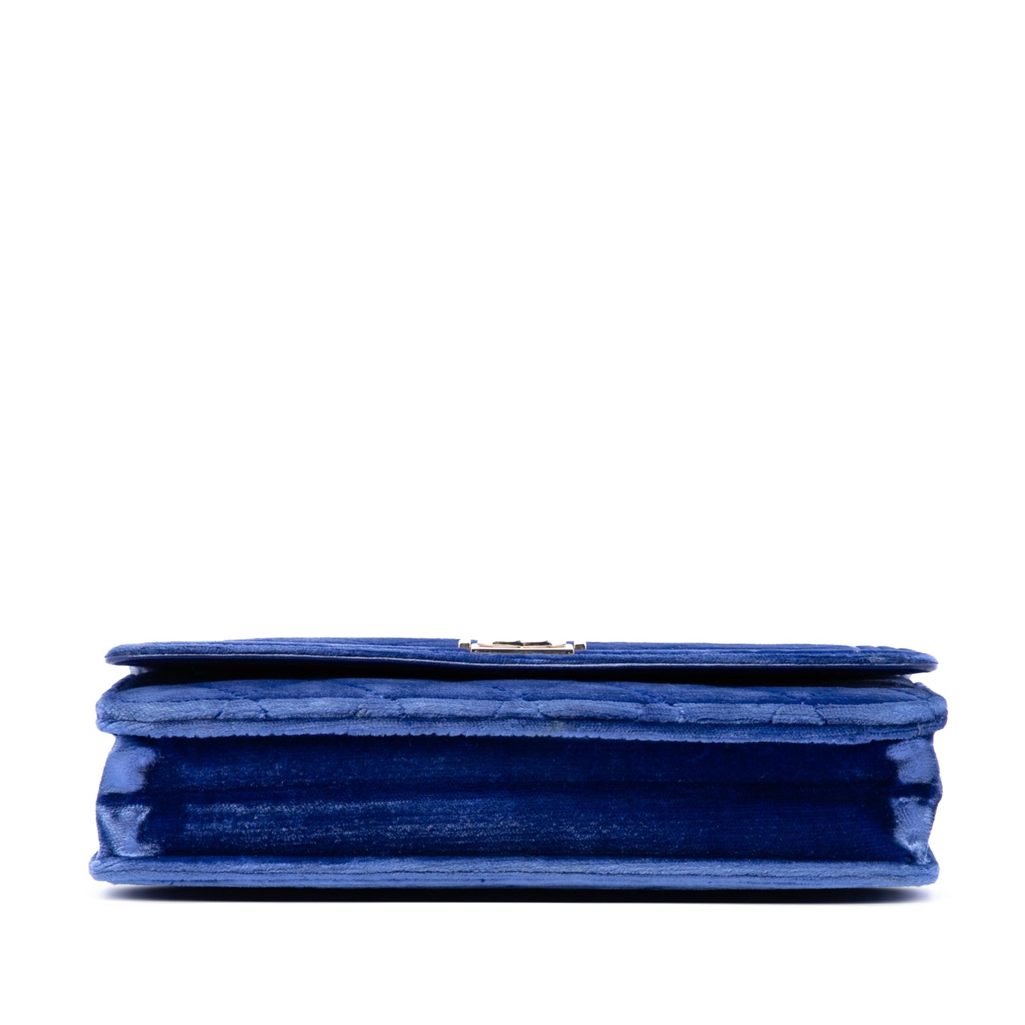 Chanel Quilted Velvet Boy Wallet On Chain