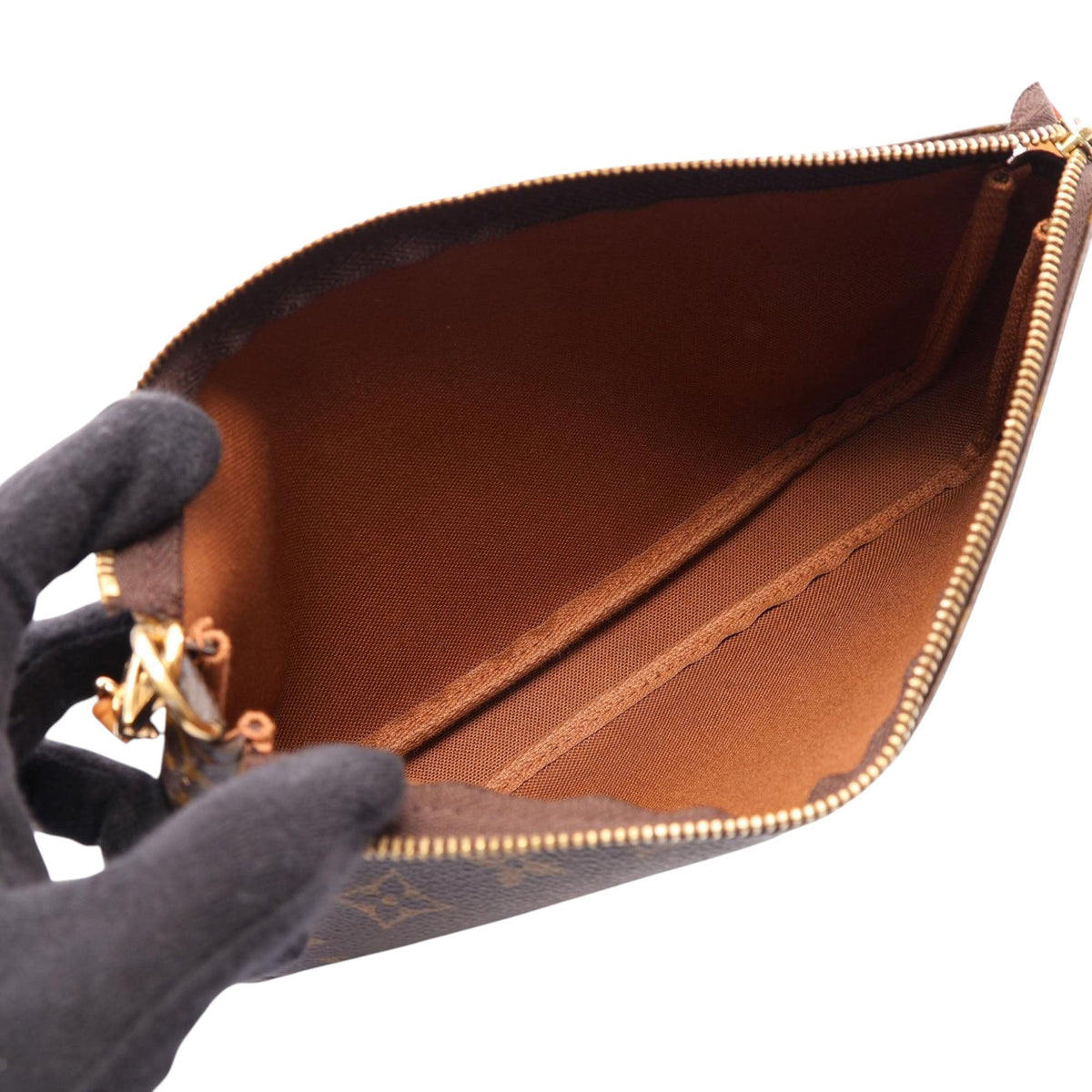 Louis Vuitton Monogram Pochette Accessoires — Brown