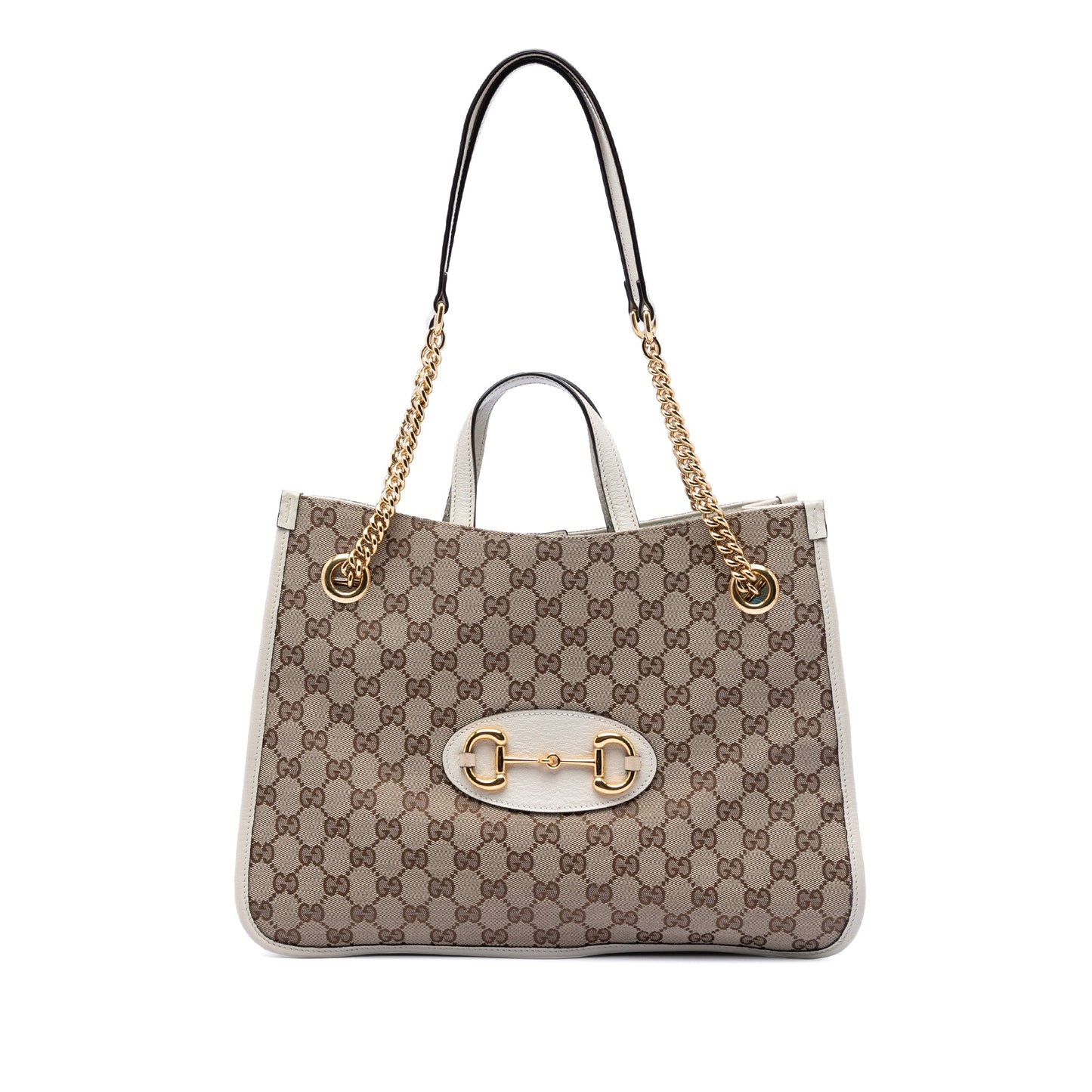 Medium GG Canvas Horsebit 1955 Chain Tote