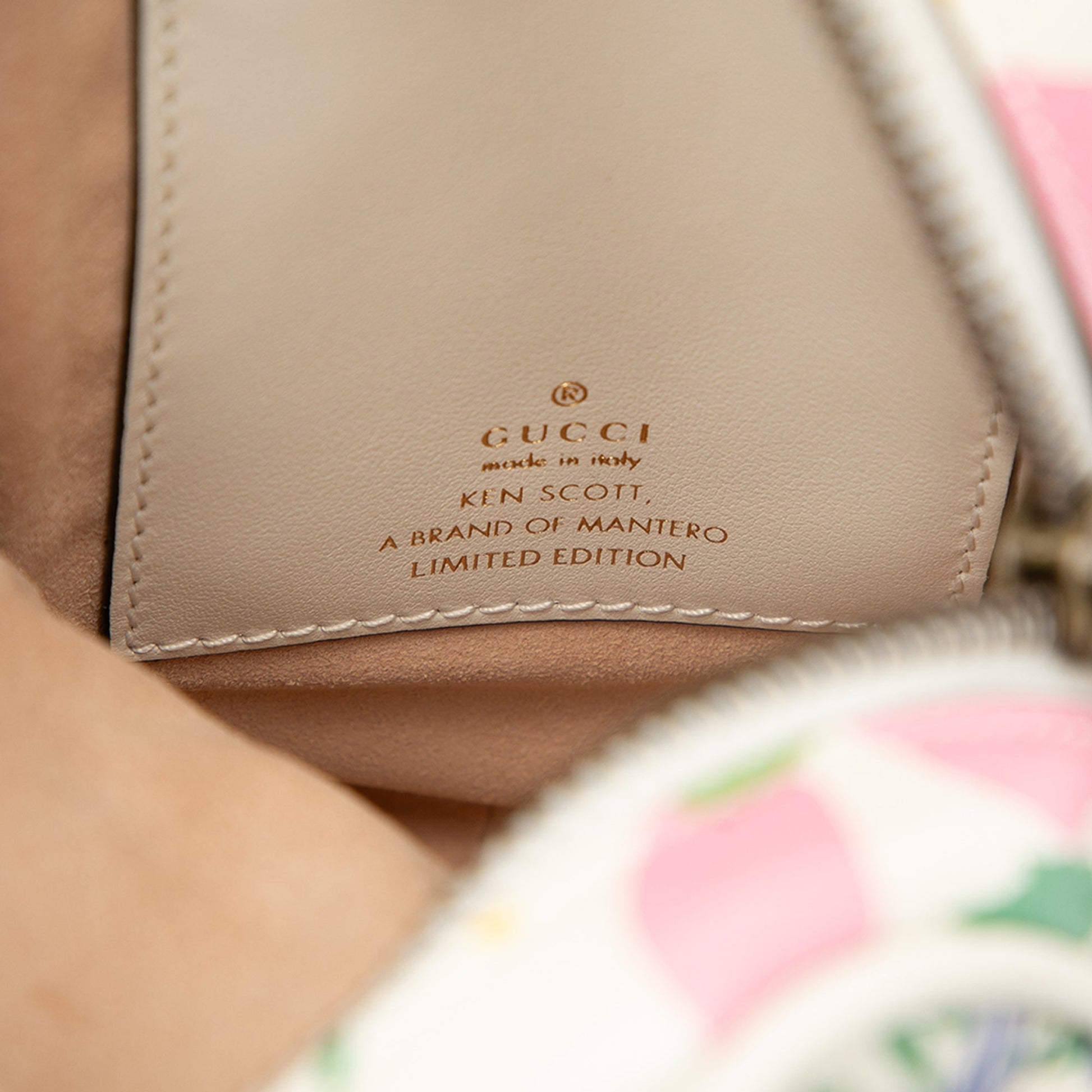 Gucci Mini GG Marmont Floral Printed Matelasse Leather Crossbody