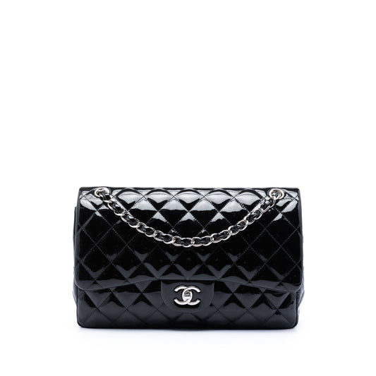 Chanel Jumbo Classic Patent Double Flap