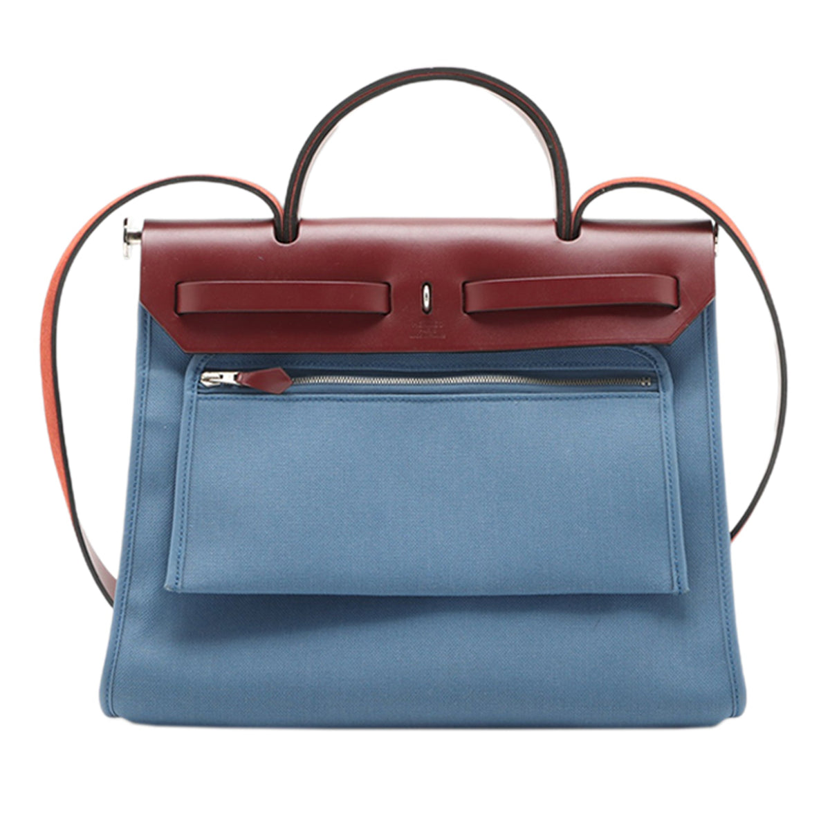 Hermès Toile Herbag Zip 31 — Blue