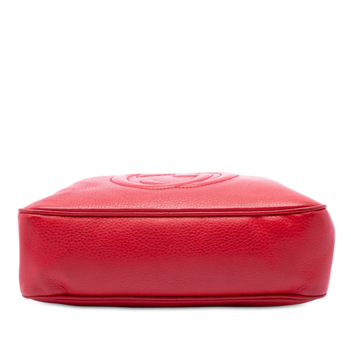 Gucci Calfskin Soho Chain Zip Shoulder Bag — Red