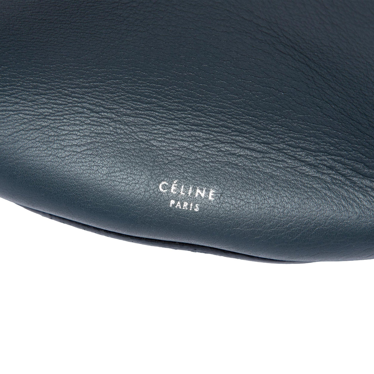 Celine Nano Leather Big Bag Bucket Crossbody — Green