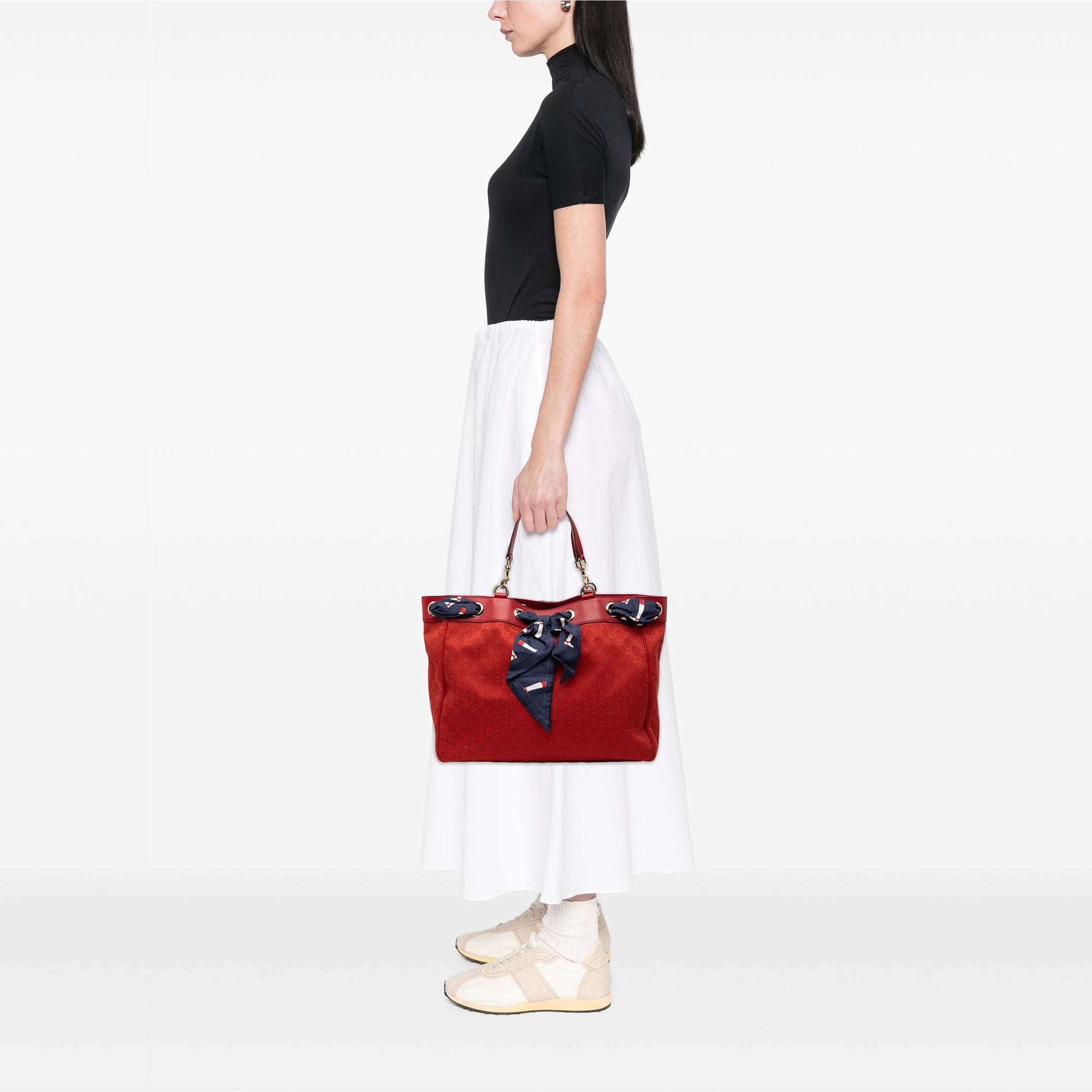 Gucci Large GG Canvas Positano Tote
