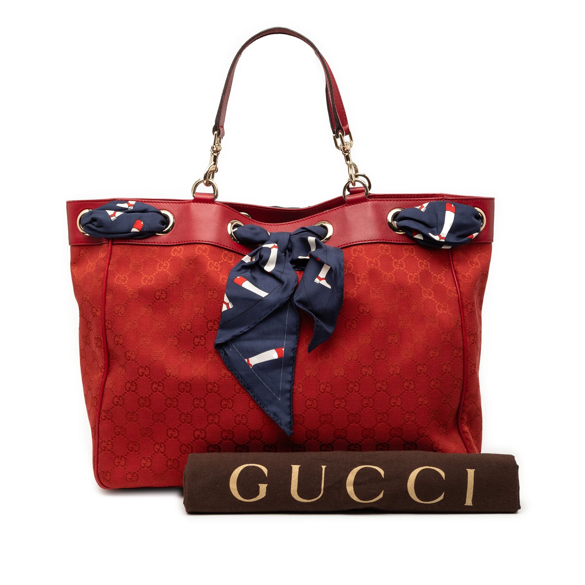 Gucci Large GG Canvas Positano Tote