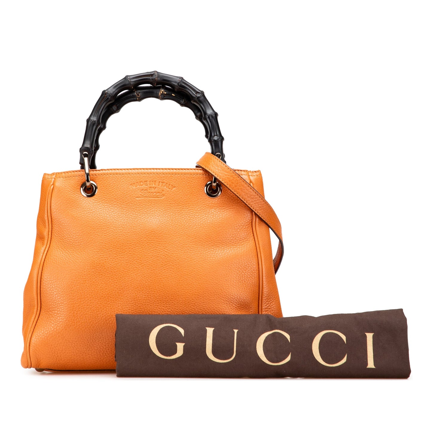 Gucci Small Calfskin Bamboo Shopper Satchel