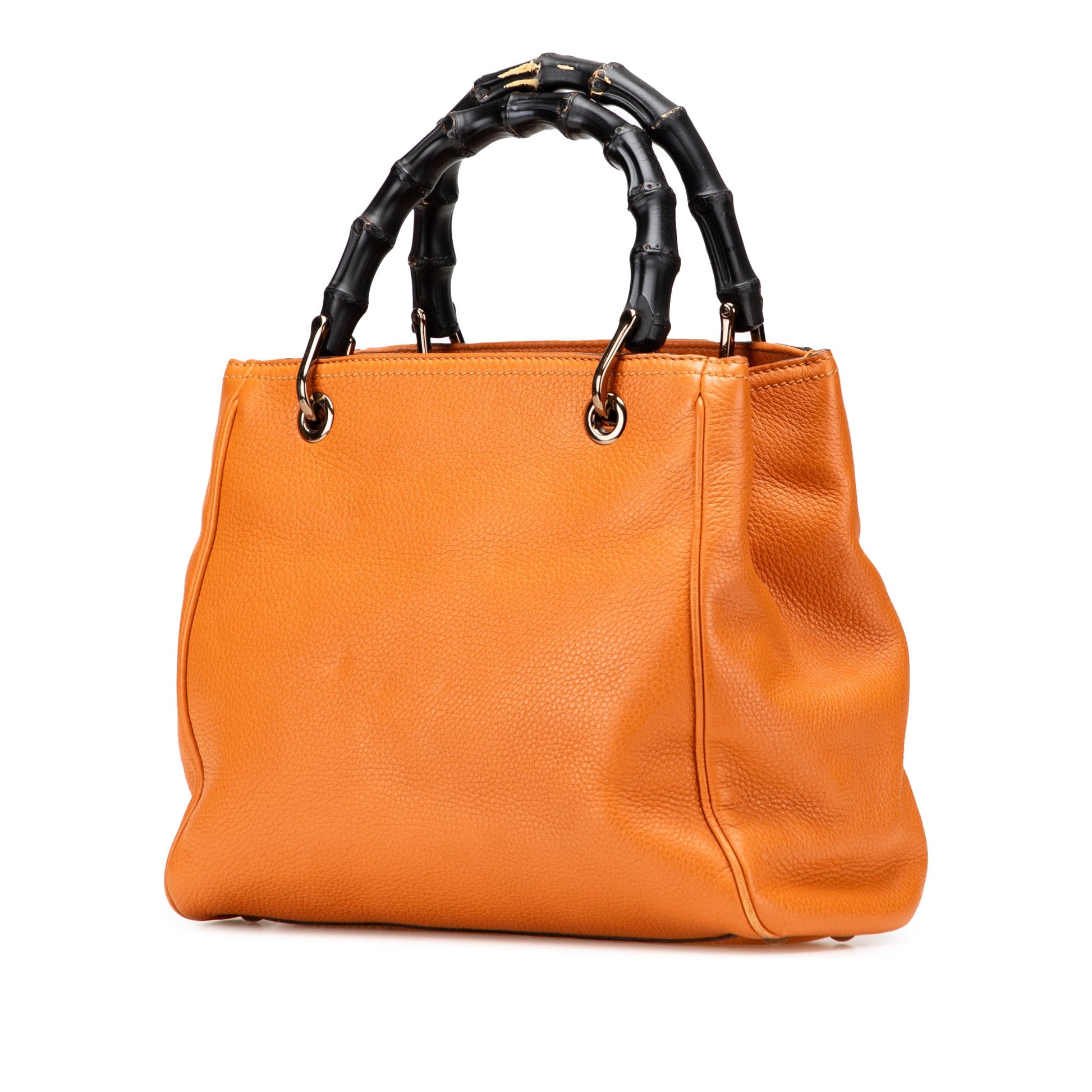 Gucci Small Calfskin Bamboo Shopper Satchel