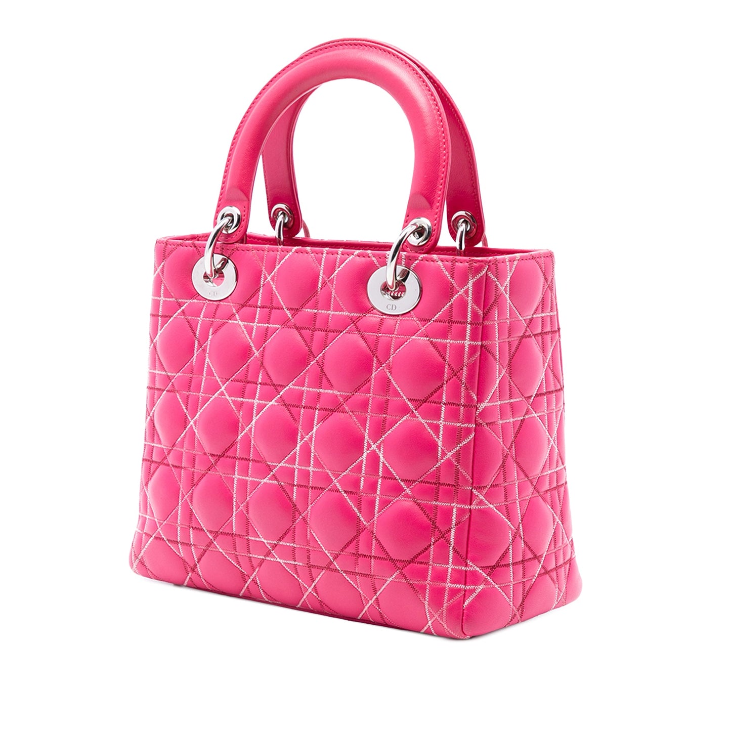Dior Medium Lambskin Cannage Lady Dior