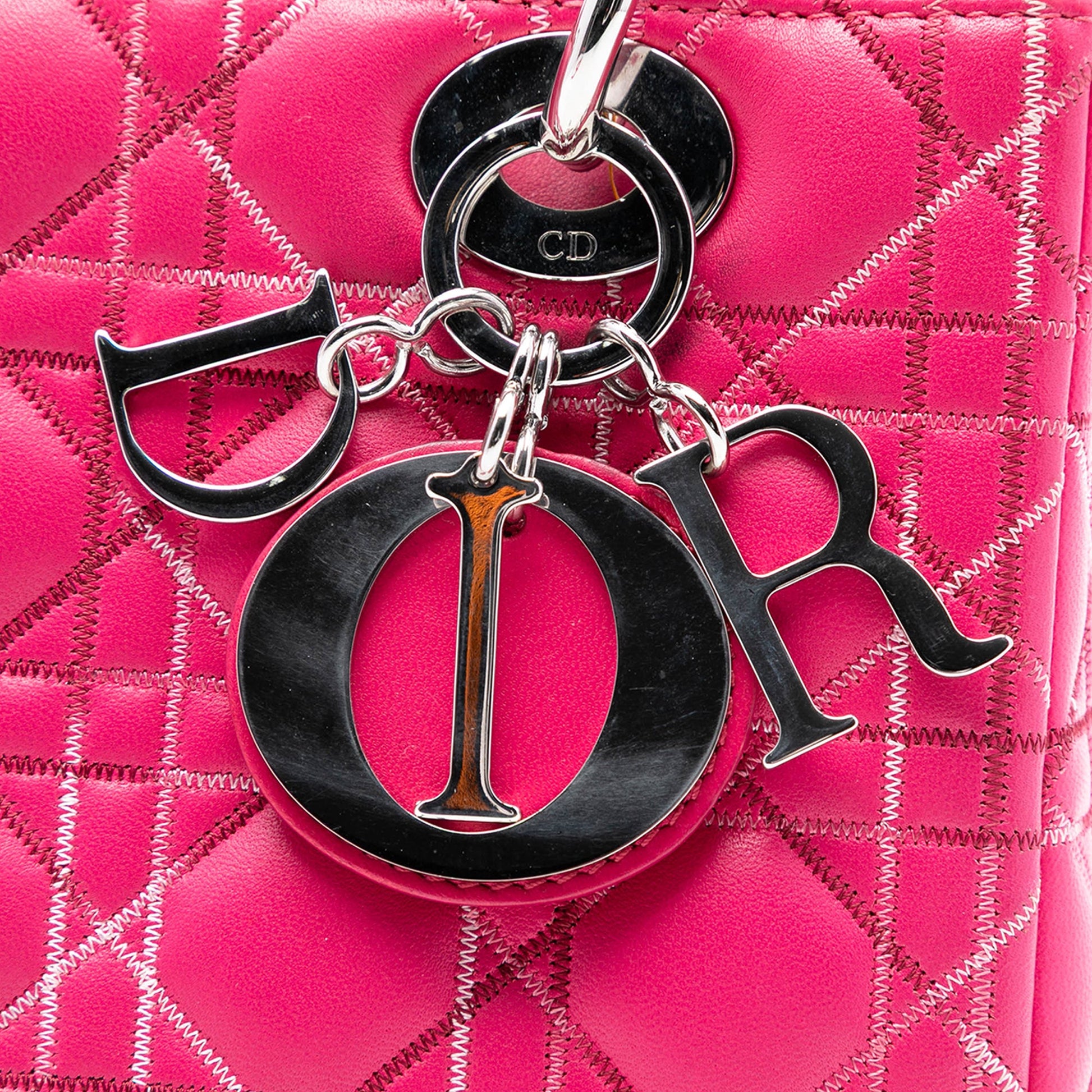 Dior Medium Lambskin Cannage Lady Dior