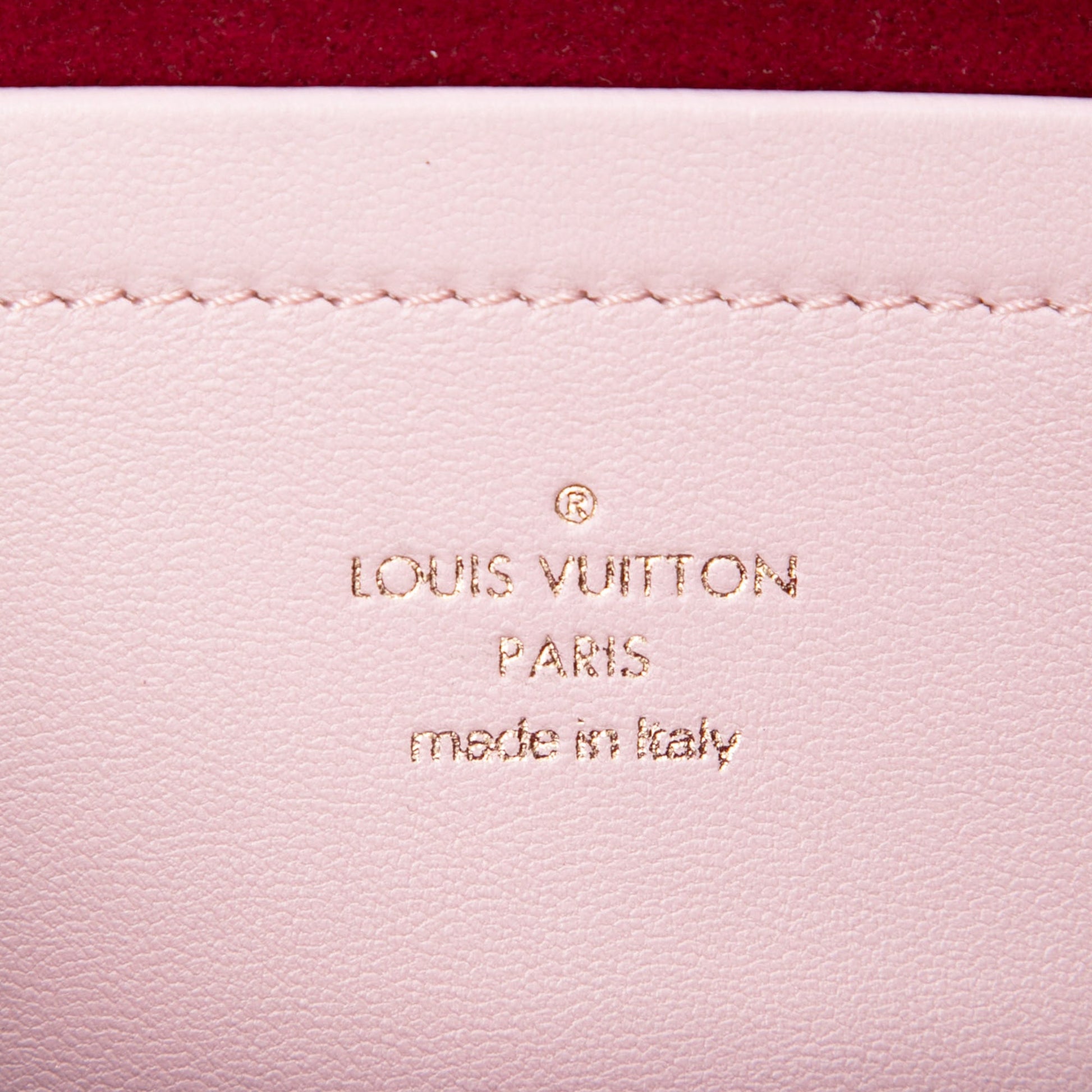 Louis Vuitton Monogram Embossed Lambskin Pochette Coussin