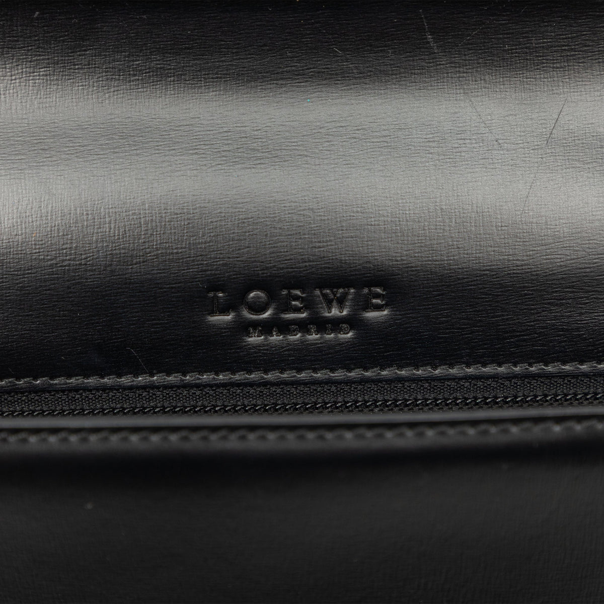 LOEWE Leather Anagram Envelope Wristlet Clutch