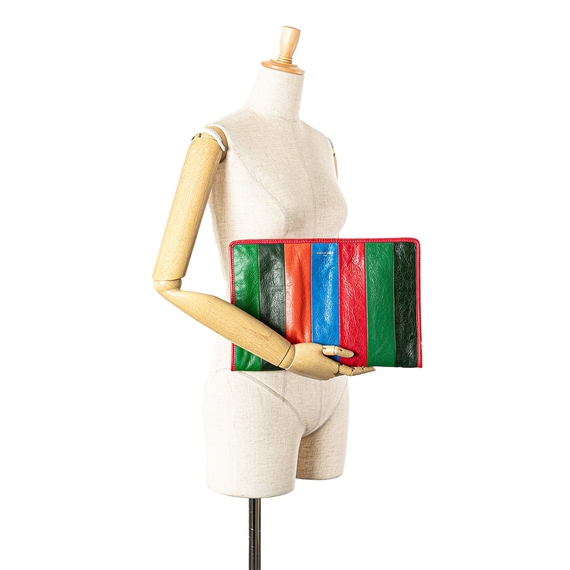 Balenciaga Lambskin Bazar Clutch