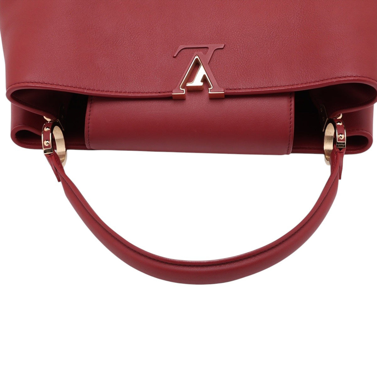Louis Vuitton Taurillon Capucines GM — Red