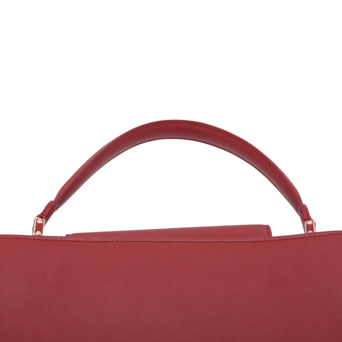 Louis Vuitton Taurillon Capucines GM — Red