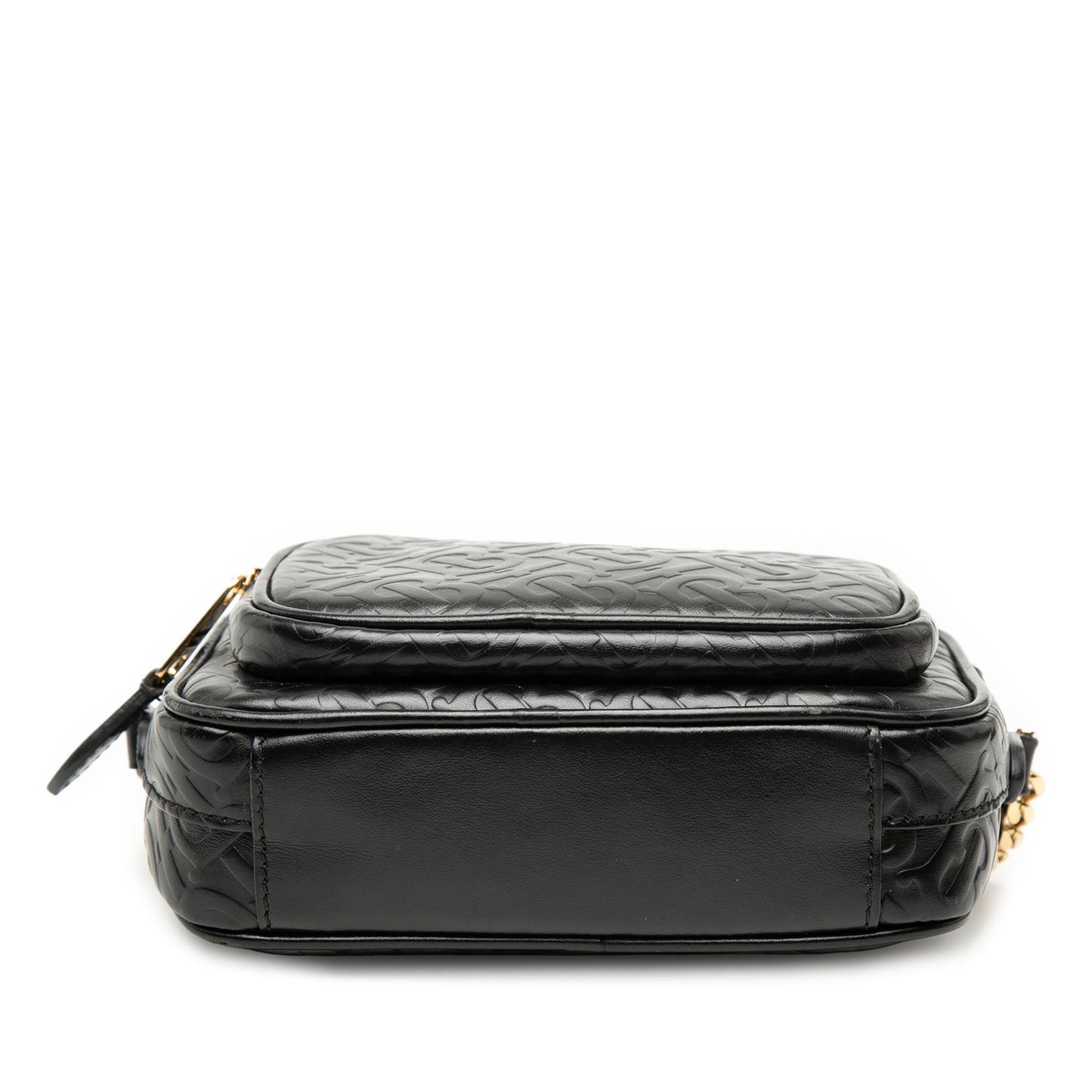 Burberry Embossed Calfskin TB Monogram Camera Chain Crossbody
