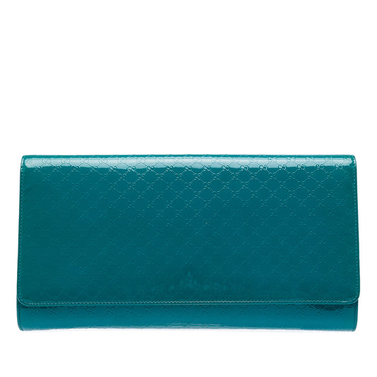 Gucci Microguccissima Patent Broadway Clutch