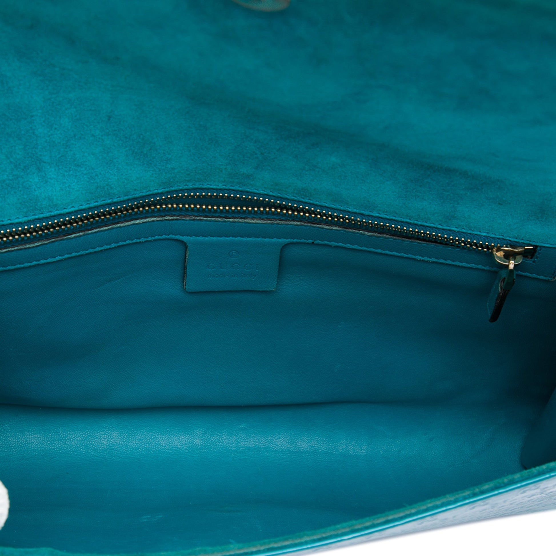 Gucci Microguccissima Patent Broadway Clutch