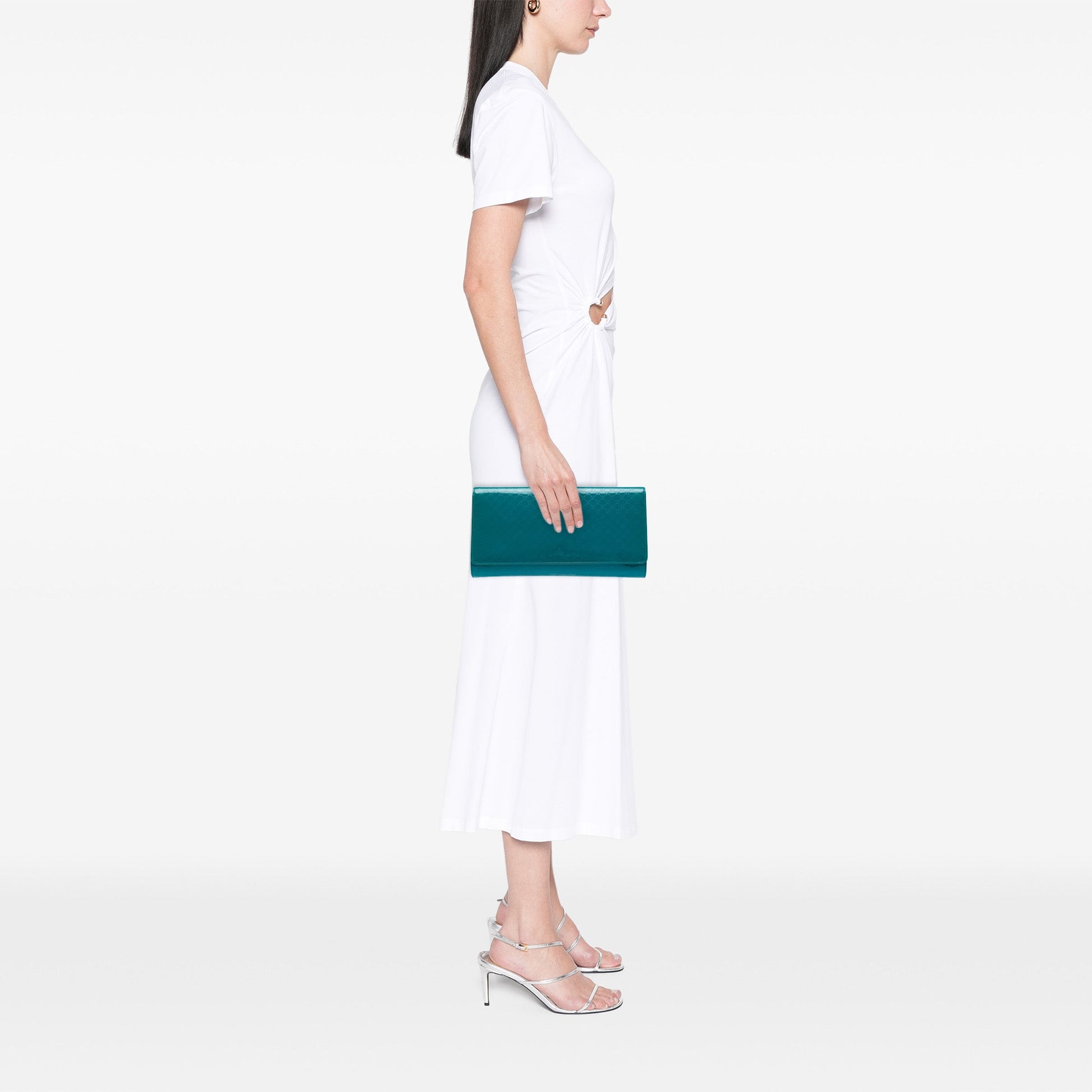Gucci Microguccissima Patent Broadway Clutch
