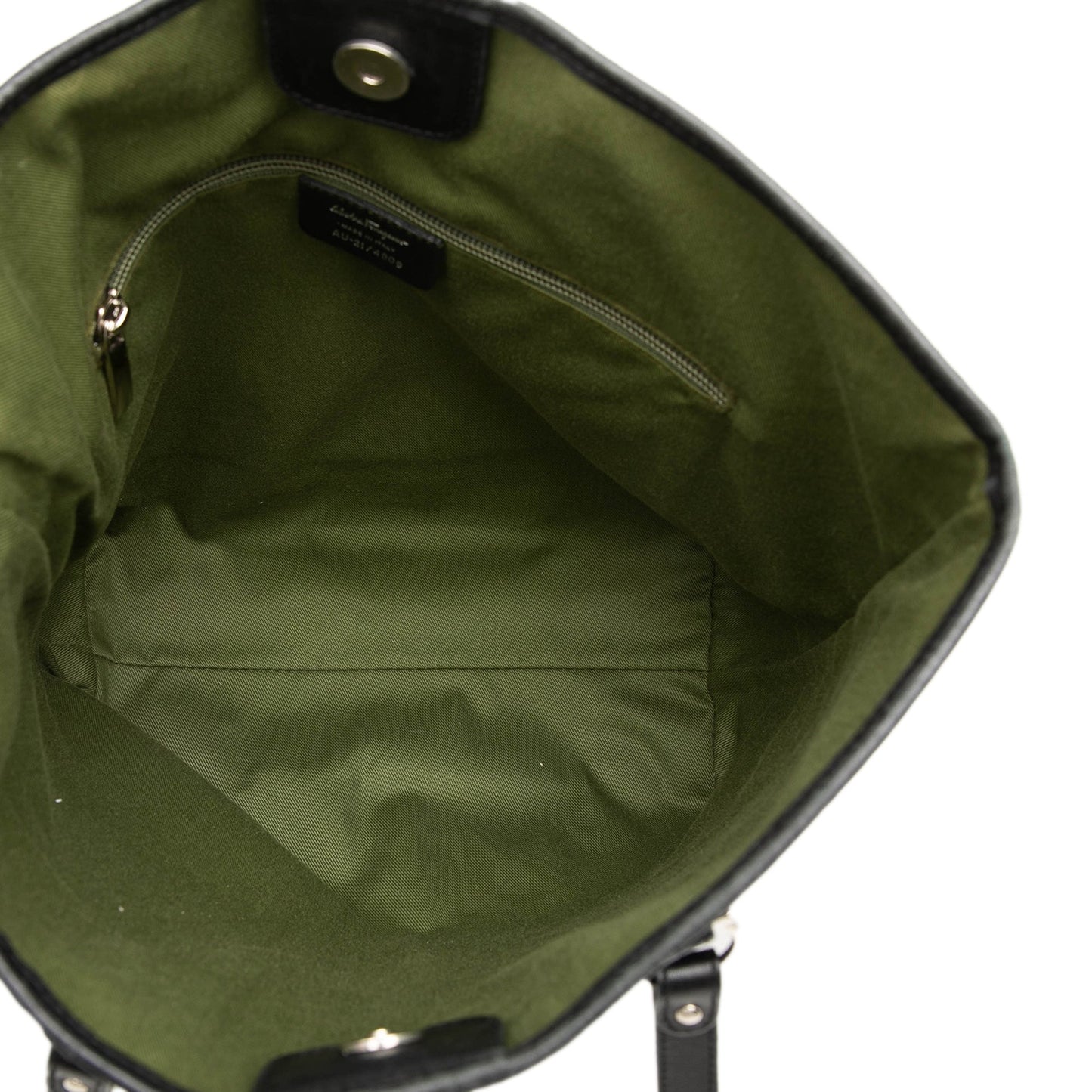 Ferragamo Gancini Embossed Leather Tote