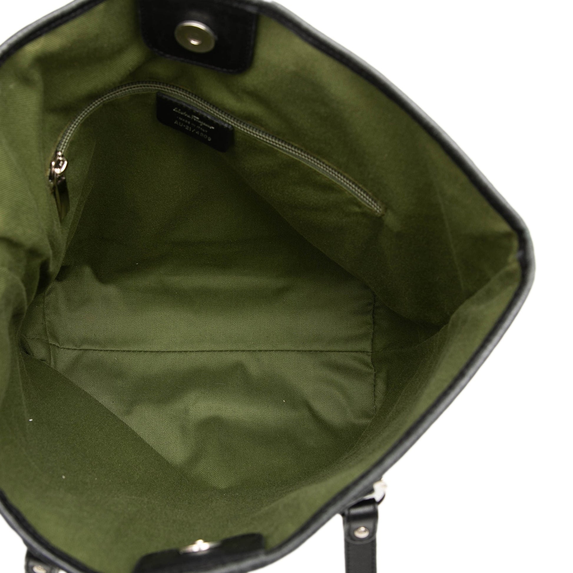 Ferragamo Gancini Embossed Leather Tote