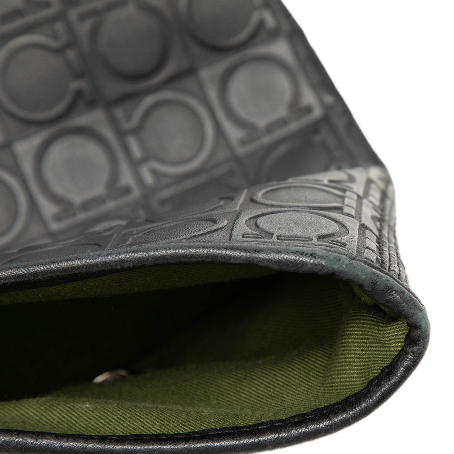 Ferragamo Gancini Embossed Leather Tote