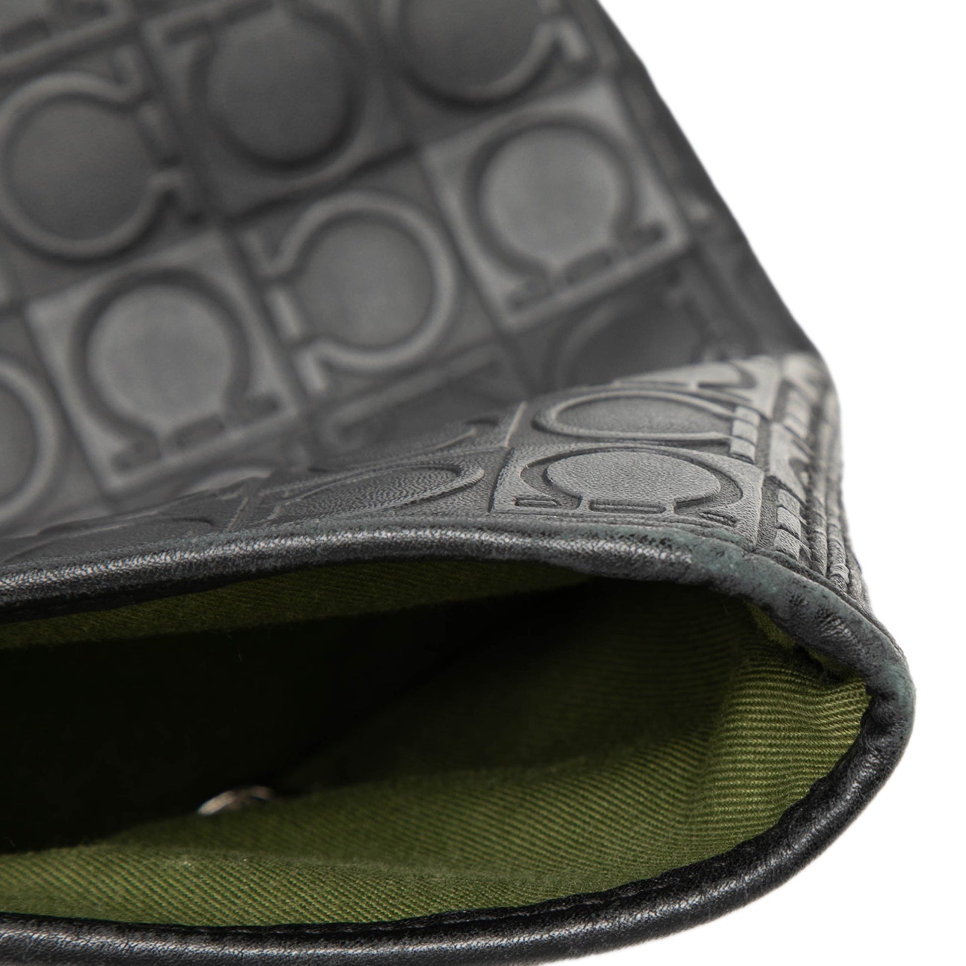 Ferragamo Gancini Embossed Leather Tote