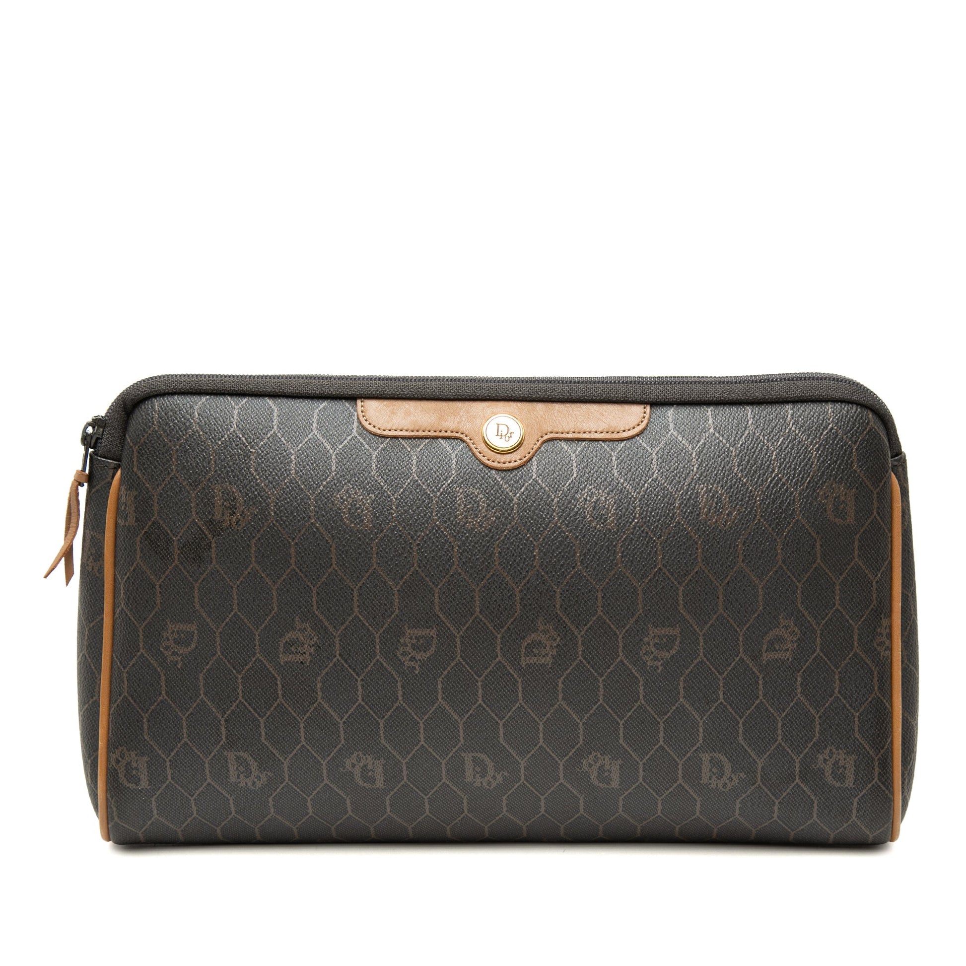 Dior Honeycomb Coated Canvas Clutch